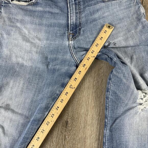 Lucky Brand Jeans 410 Athletic Slim Distressed Blue Medium Wash Men's 34 X 30 - Picture 5 of 9